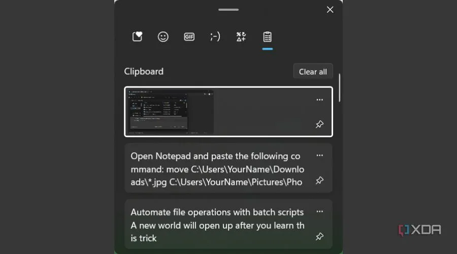 Truy cập lịch sử Clipboard để dán nội dung đã sao chép
