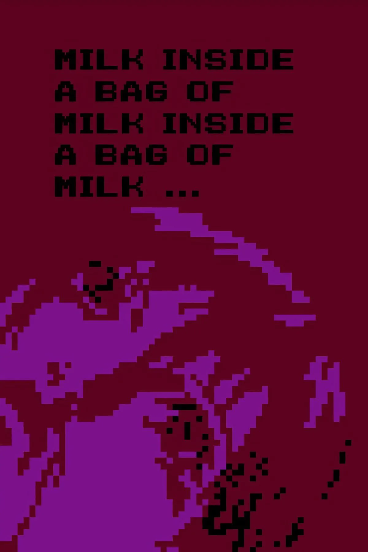 Tựa game Milk Inside a Bag of Milk Inside a Bag of Milk với đồ họa pixel đơn sắc