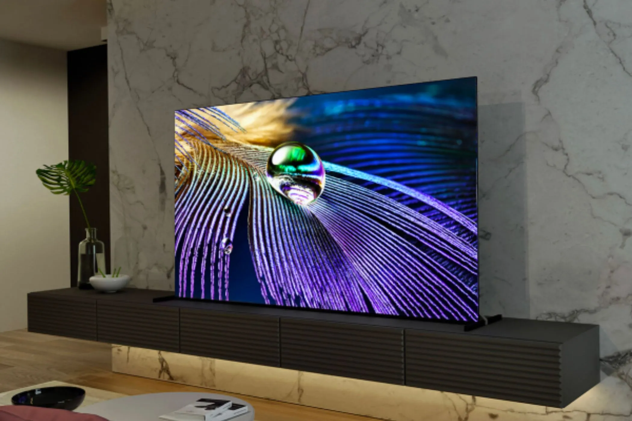 TV Sony Bravia XR A90J OLED, một ví dụ về màn hình cao cấp hỗ trợ độ sâu màu và chất lượng hình ảnh HDR