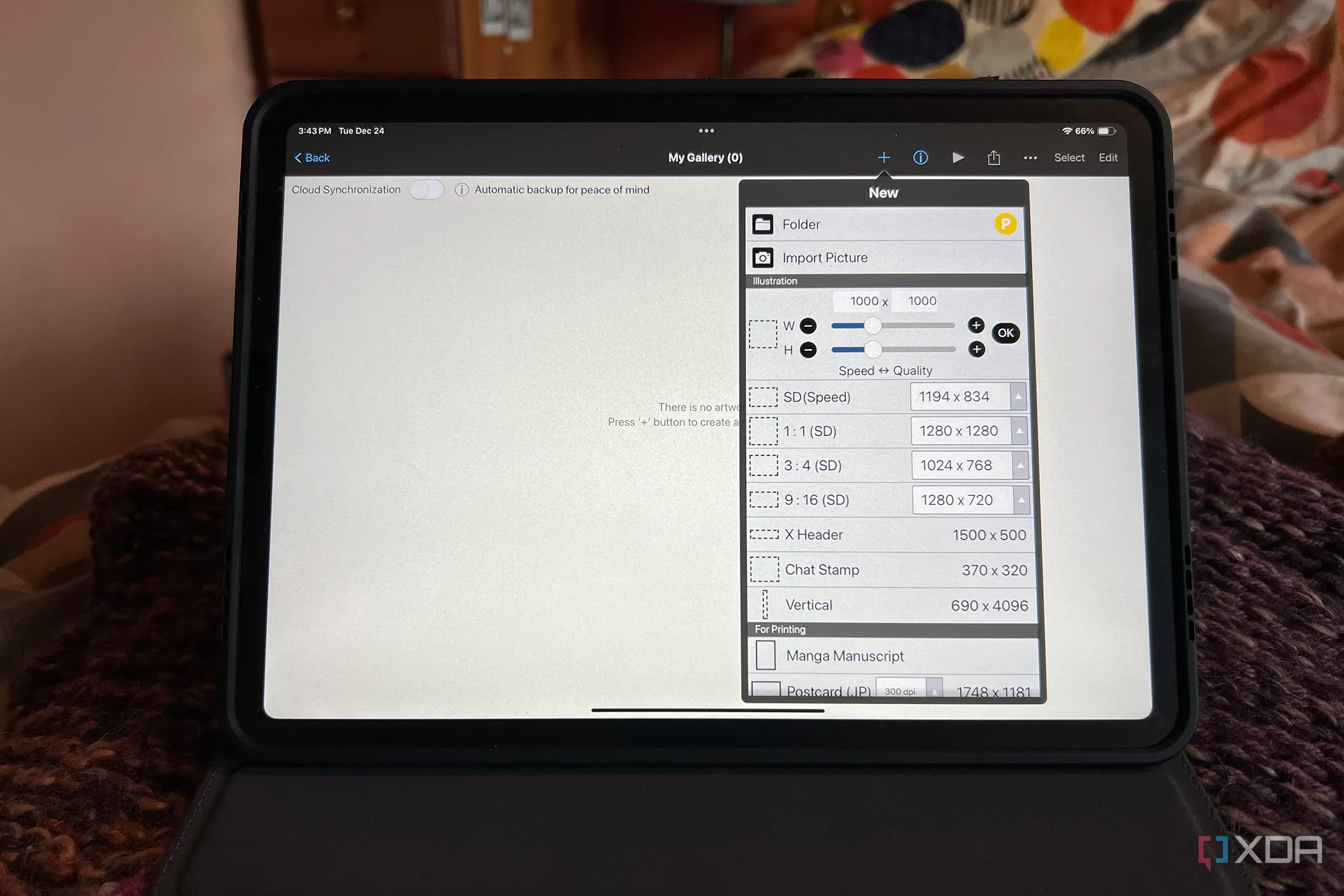 Ứng dụng IbisPaint X trên iPad