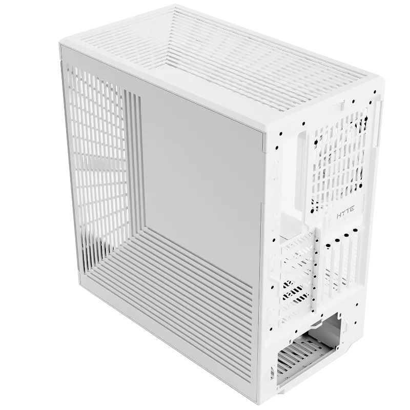 Vỏ case HYTE Y40 Snow White Edition màu trắng tinh tế, được thiết kế tối ưu cho GPU lắp dọc