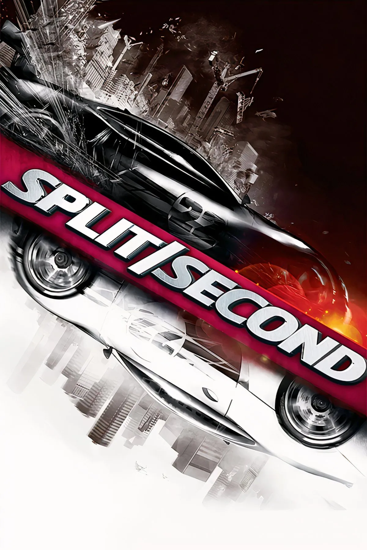 Xe đua né tránh công trình sụp đổ trong game Split/Second của Black Rock Studio